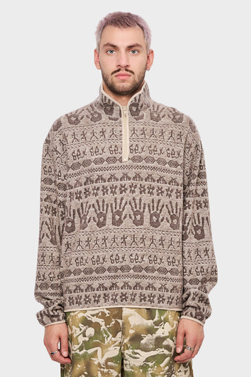 meskie#@Sweter KNOTTY KNIT szary