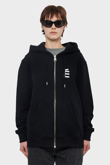 damskie#@Bluza REGULAR ZIP E czarna