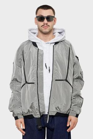 meskie#@Kurtka TRIANGLE BOMBER szara