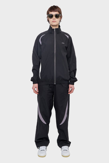 damskie#@Spodnie TWO-TONE TRACKSUIT PANTS czarne