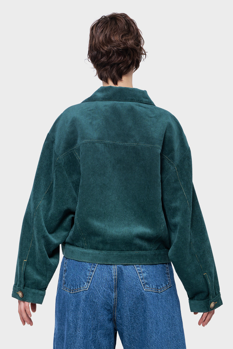 VELVET JACKET green