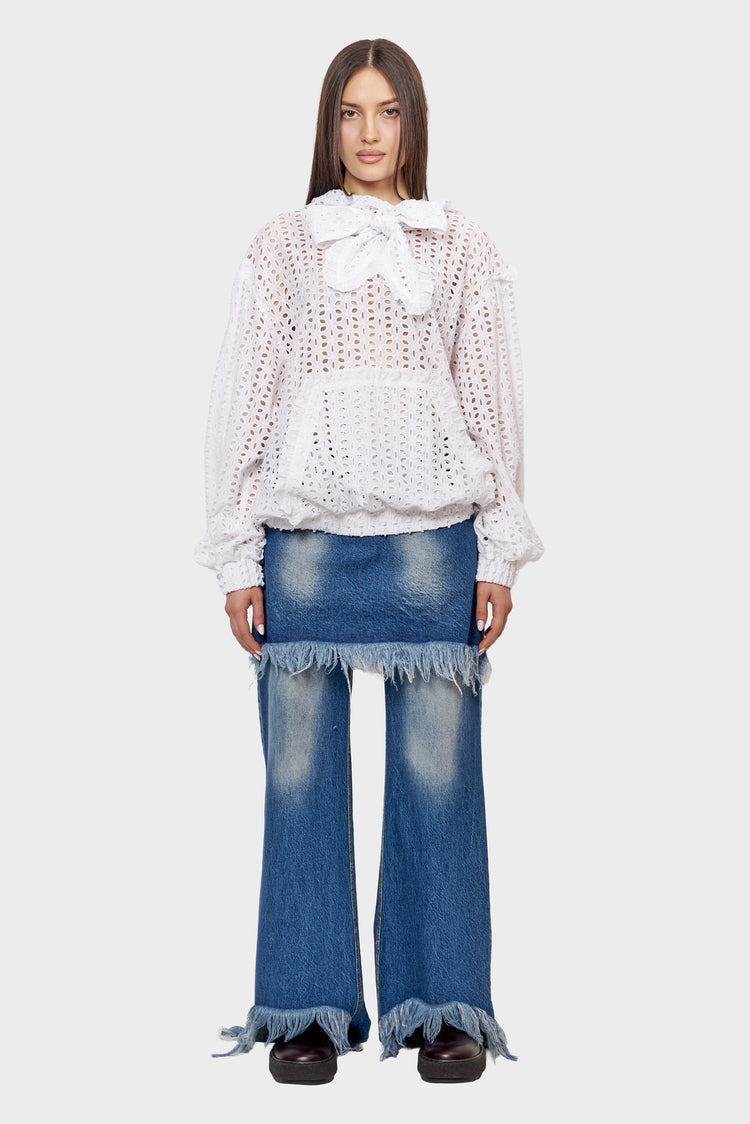 BRODERIA ANGLAISE sweatshirt white