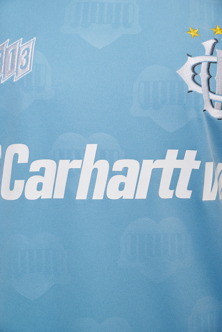 HARTT'S FOOTBALL blue polo