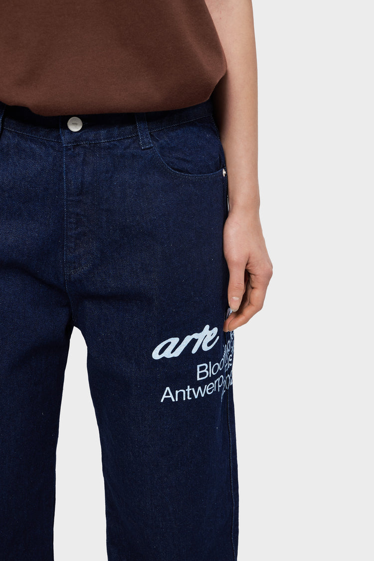BLOOMING IDEAS trousers navy blue