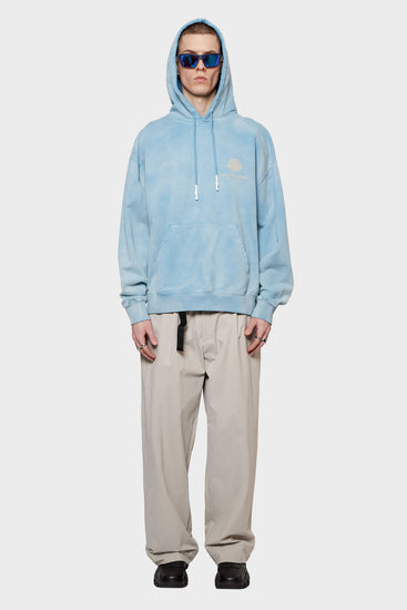 meskie#@Bluza LOGO HOODIE SWEATER niebieska