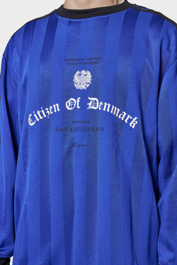 Longsleeve FOOTBALL JERSEY niebieski