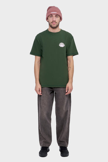 meskie#@Koszulka LOGO TEE KOMBU zielona