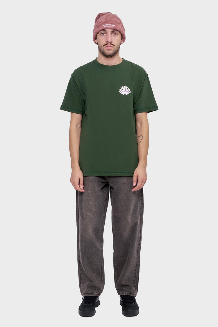 meskie#@Koszulka LOGO TEE KOMBU zielona