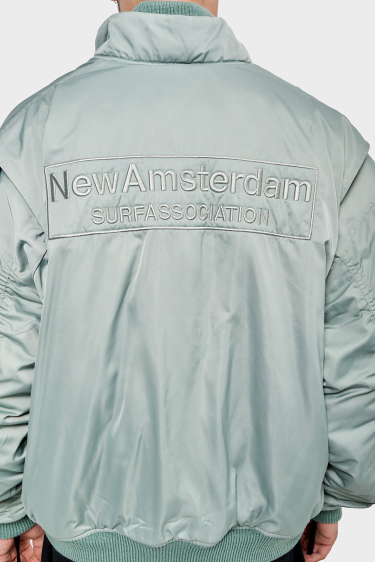 Kurtka BOMBER JACKET zielona