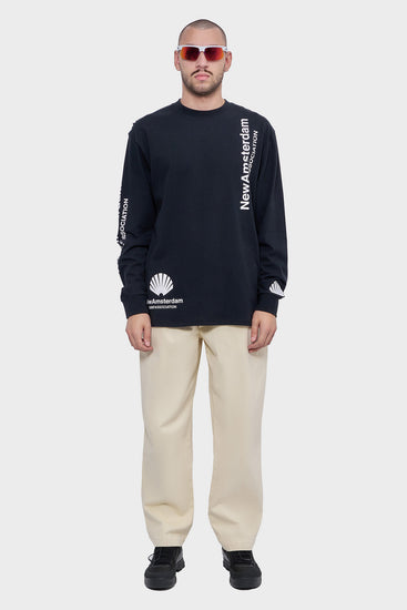 meskie#@Longsleeve LOGO czarny