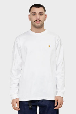 meskie#@Longsleeve Chase L/S T-Shirt biały