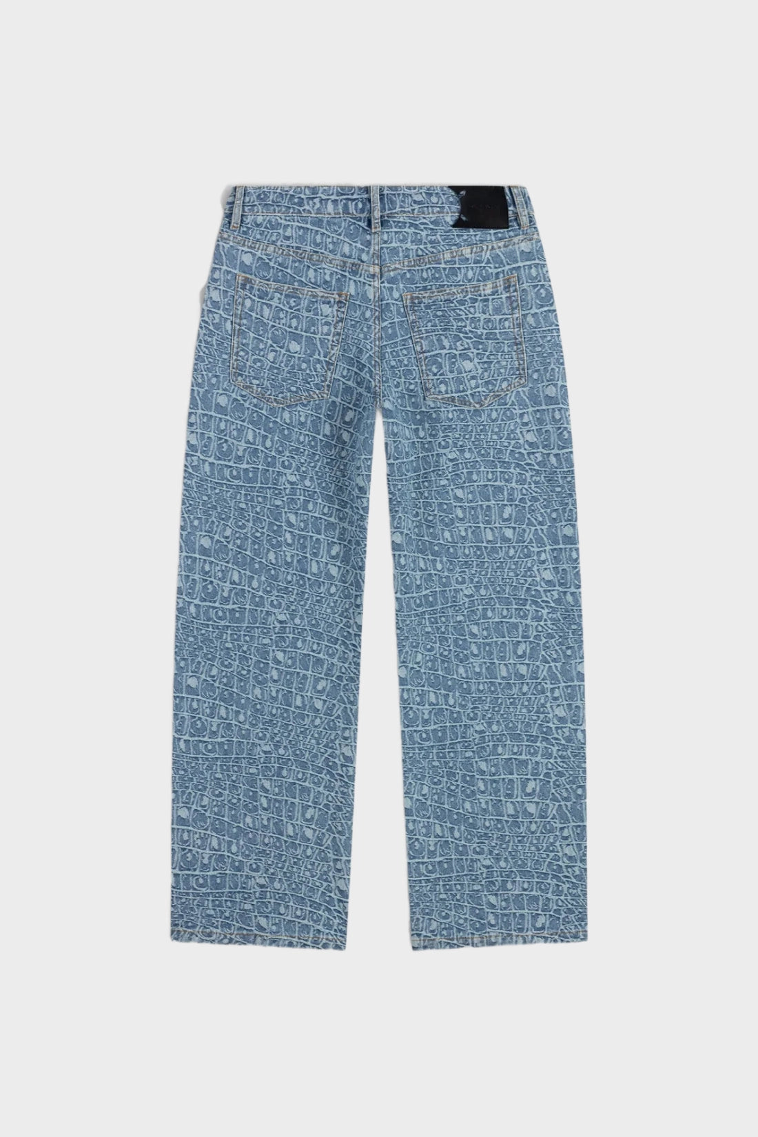 Spodnie Croc Jacquard niebieskie