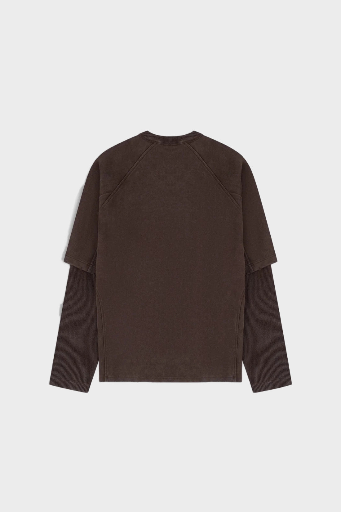 Longsleeve Raglan Stacked Layered brązowy