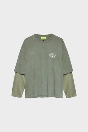 Longsleeve DOUBLE LAYER zielony