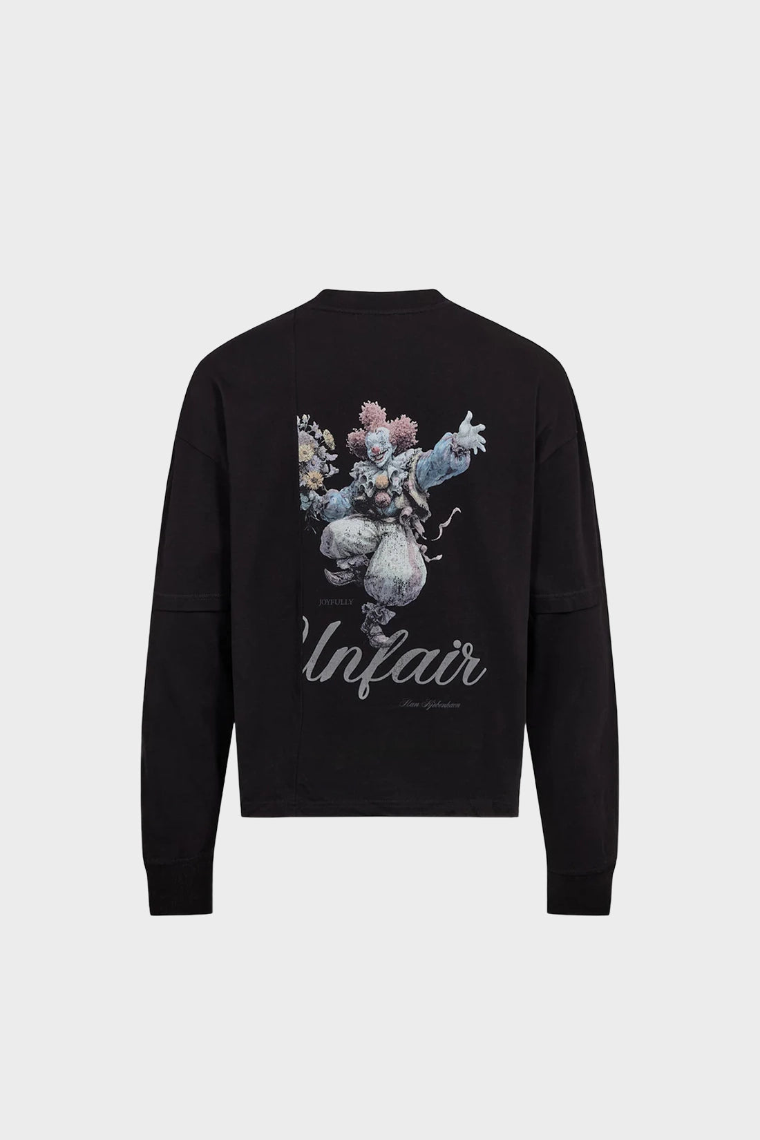 Longsleeve CLOWN PATCHWORK czarny