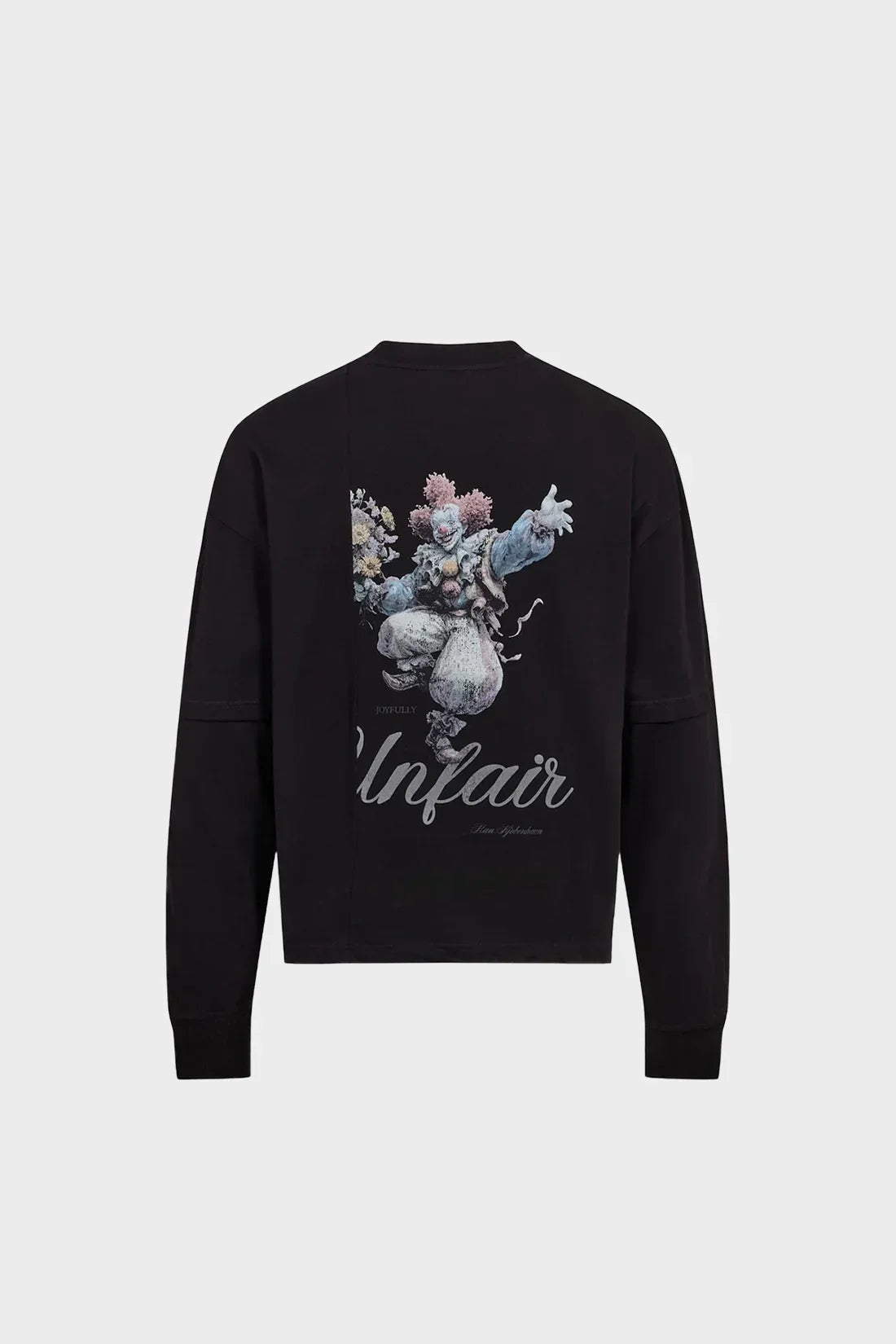 Longsleeve CLOWN PATCHWORK czarny
