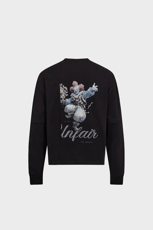 Longsleeve CLOWN PATCHWORK czarny