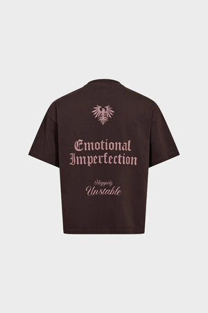 Koszulka GRAPHIC LOOSE TEE brążowa