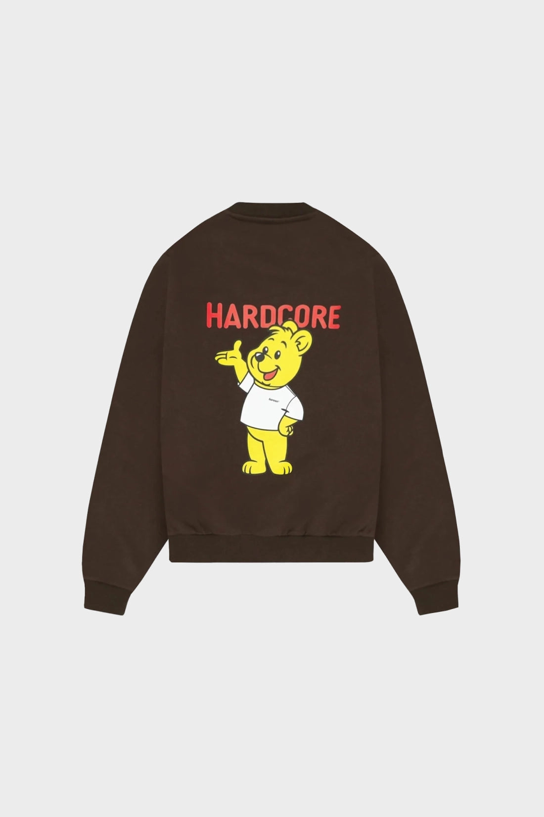 Bluza HARDCORE OVERSIZED CREWNECK brązowa