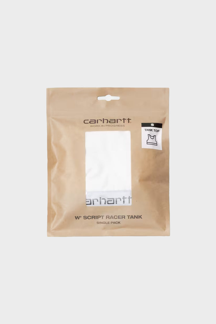 W' SCRIPT RACER TANK underwear white