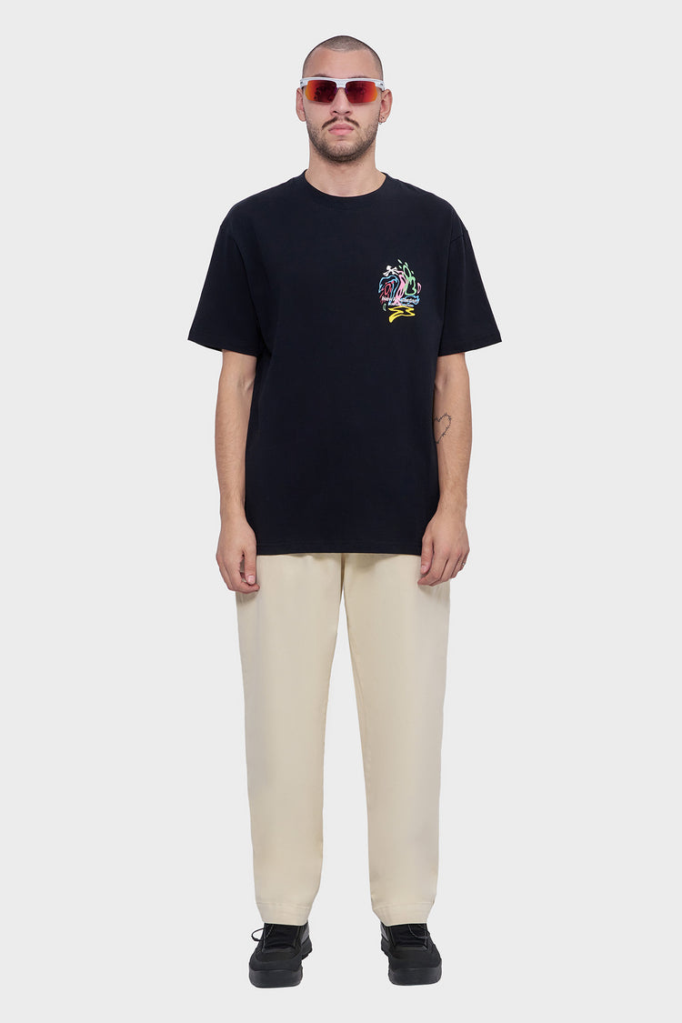 meskie#@Koszulka WEATHER ICON TEE czarna