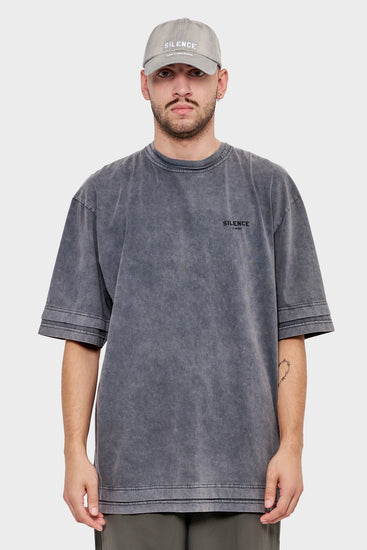 meskie#@Koszulka LAYERED TEE ciemnoszara