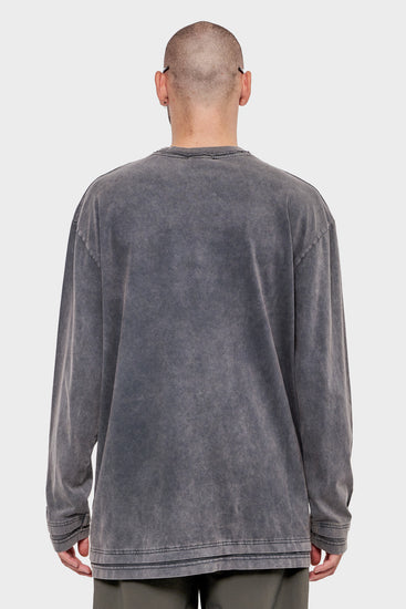 meskie#@Longsleeve LAYERED ciemnoszary