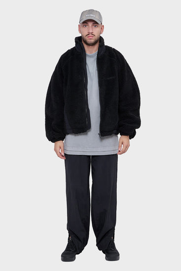 meskie#@Kurtka FLEECE JACKET czarna