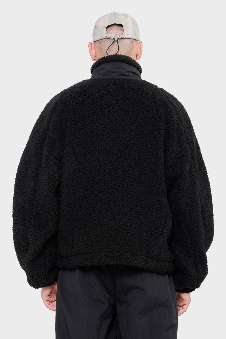 meskie#@Kurtka FLEECE JACKET czarna