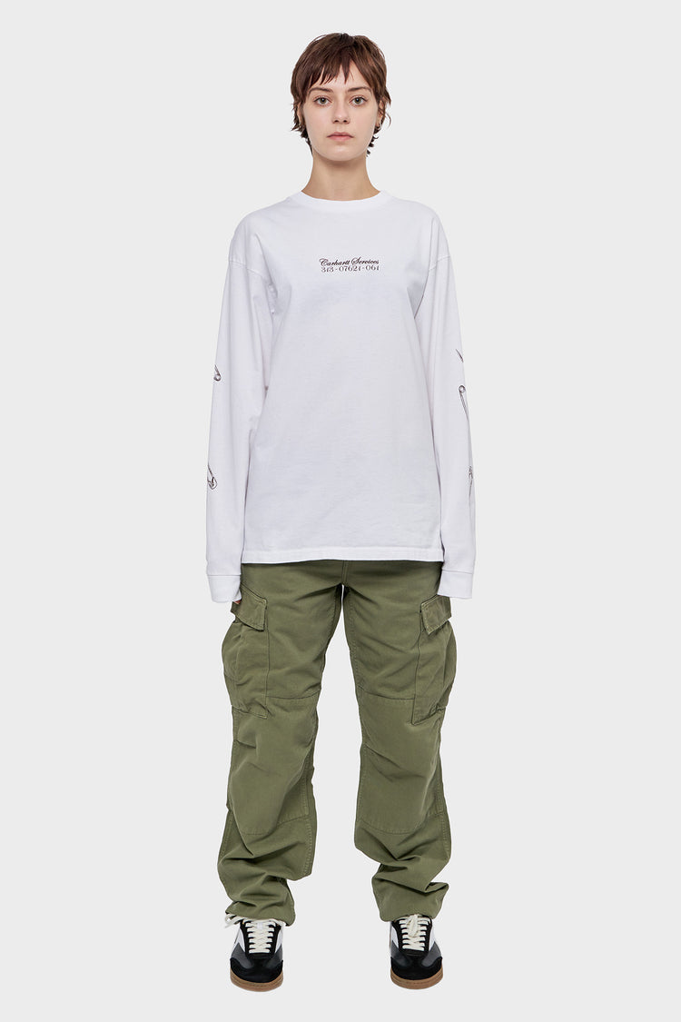 damskie#@Longsleeve SAFETY PIN biały