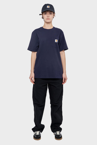 damskie#@Koszulka POCKET T-SHIRT granatowa
