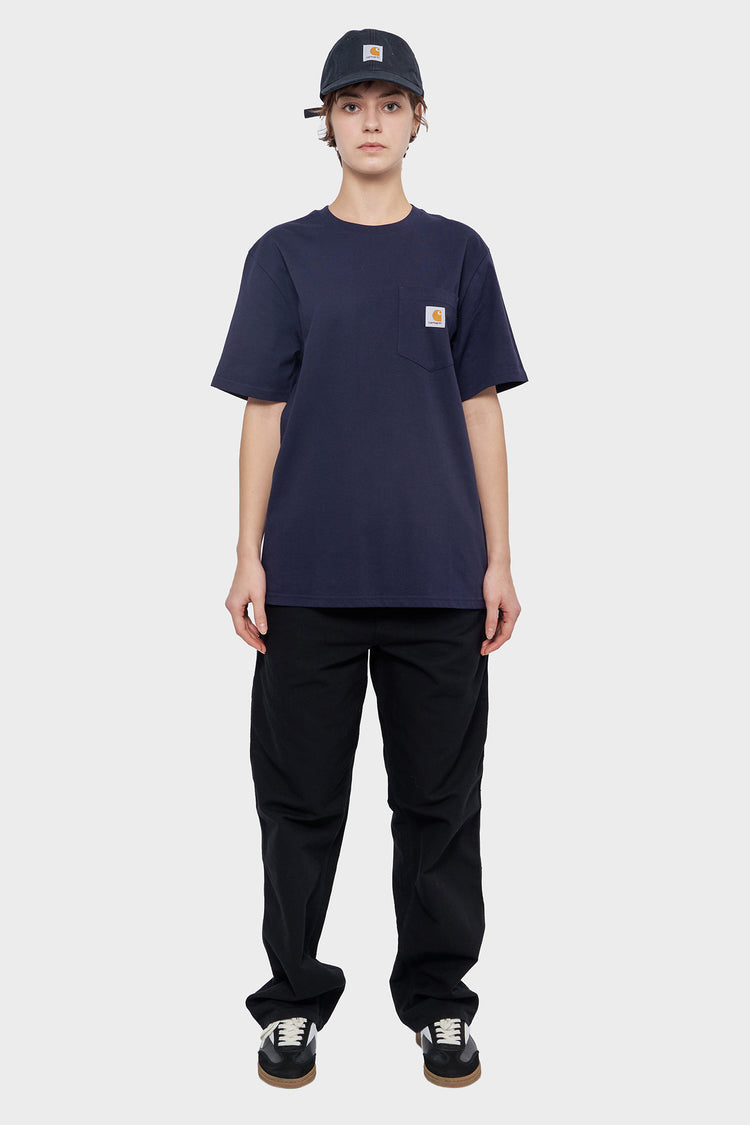 damskie#@Koszulka POCKET T-SHIRT granatowa