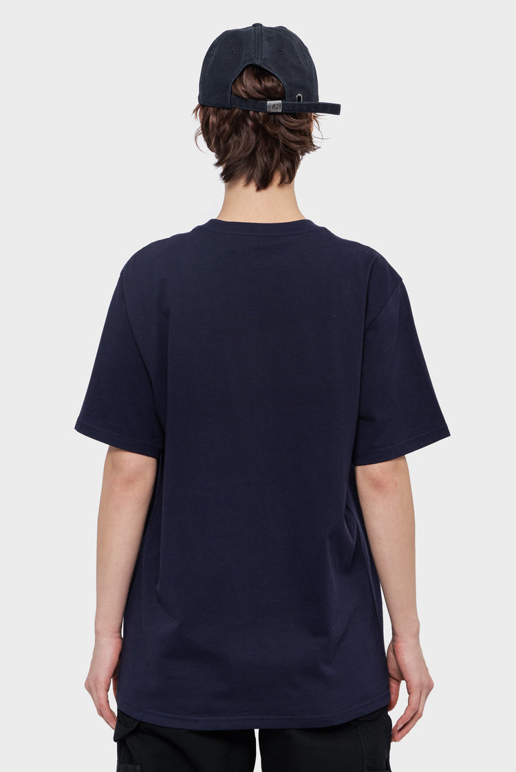 damskie#@Koszulka POCKET T-SHIRT granatowa