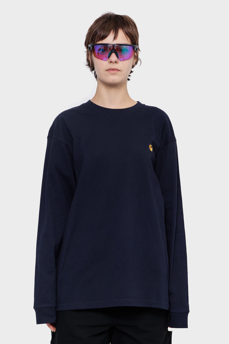 damskie#@Longsleeve CHASE granatowy