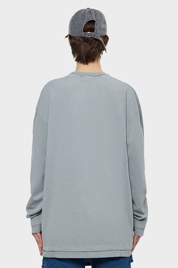 damskie#@Longsleeve LAYERED szary