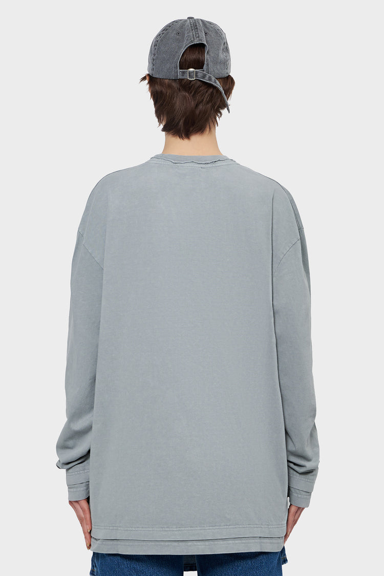 damskie#@Longsleeve LAYERED szary