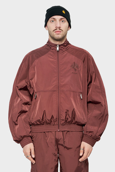 meskie#@Kurtka TRACK JACKET bordowa
