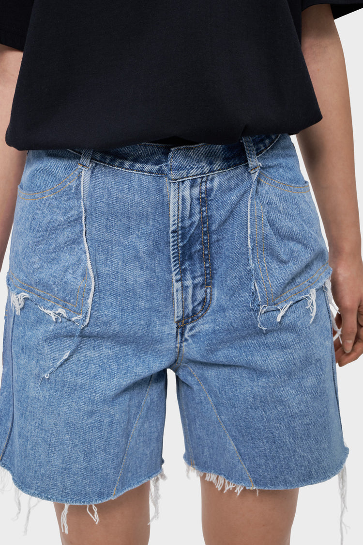 DENIM SHORT shorts blue