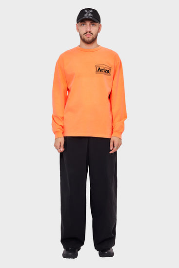 meskie#@Longsleeve TEMPLE FLUORO pomarańczowy