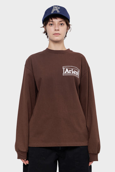 damskie#@Longsleeve TEMPLE brązowy