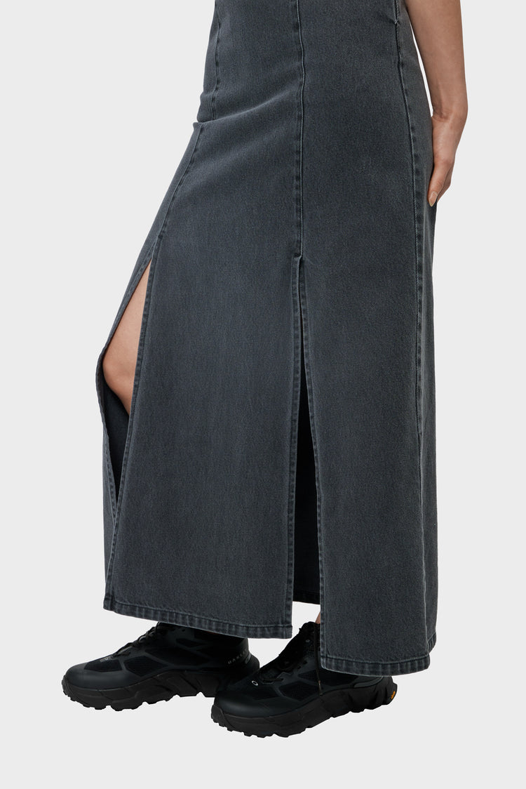 MAXI DRESS dress gray
