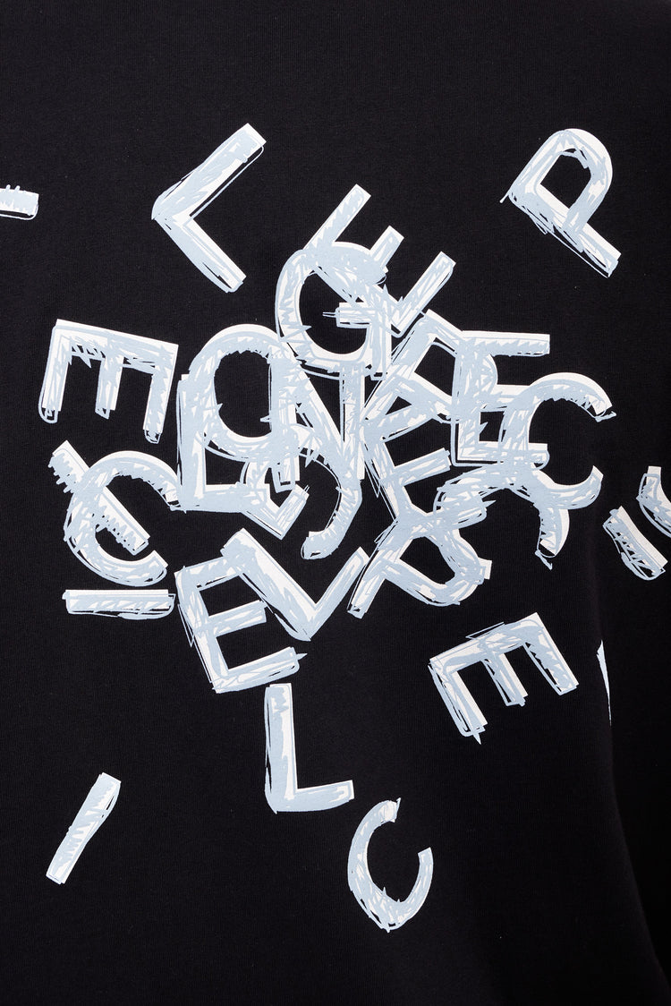 ALPHABET T-shirt black