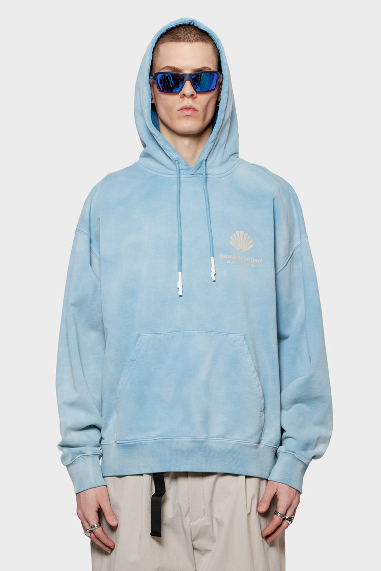 meskie#@Bluza LOGO HOODIE SWEATER niebieska