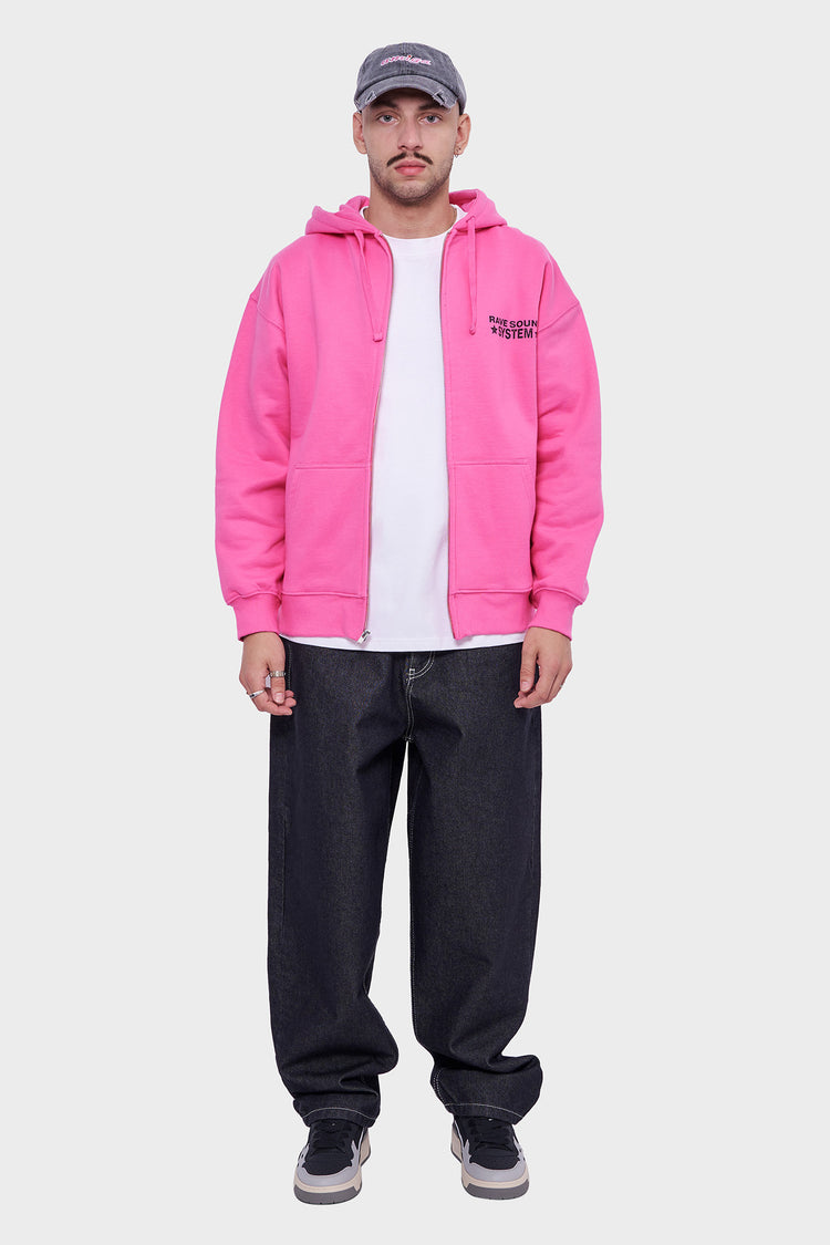 meskie#@Bluza RSS ZIP różowa