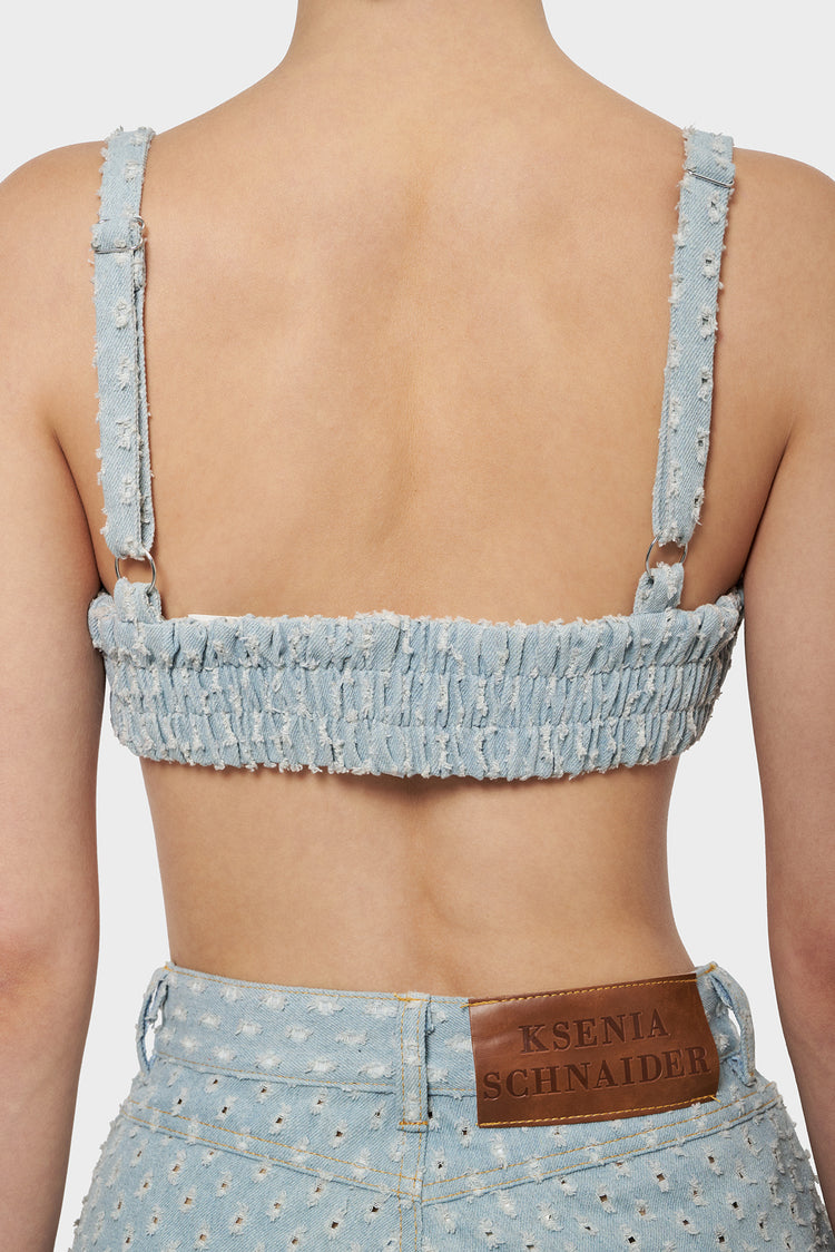 Top DENIM light blue