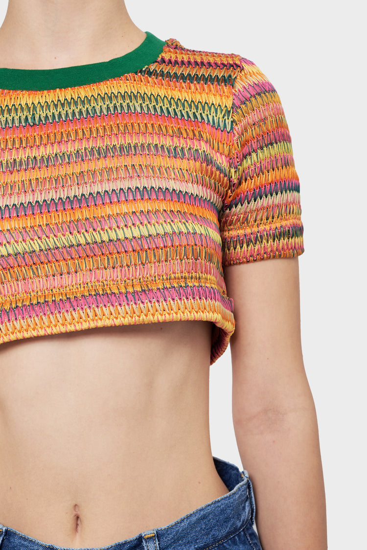 Top CROCHET multicolor