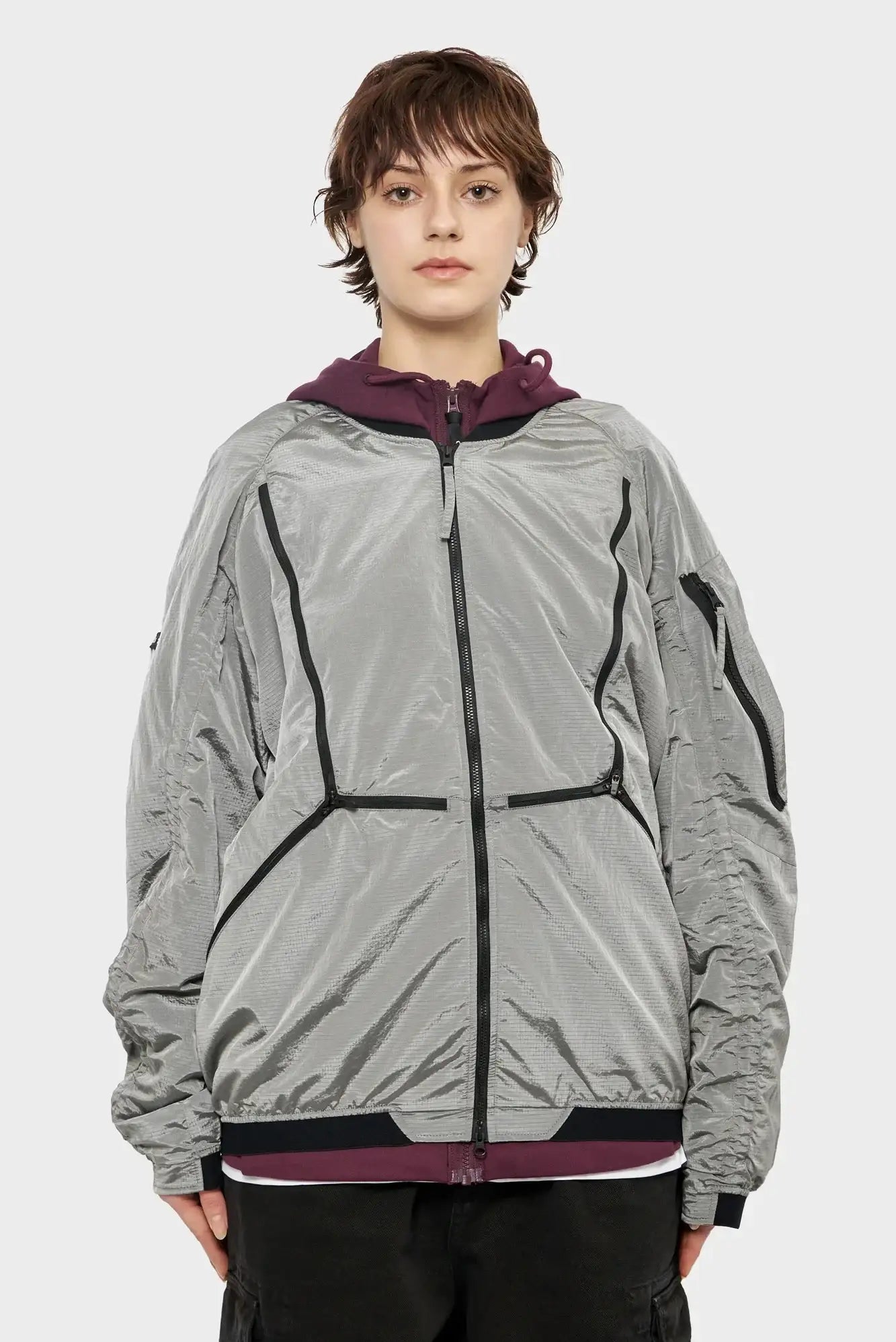 Kurtka TRIANGLE BOMBER szara
