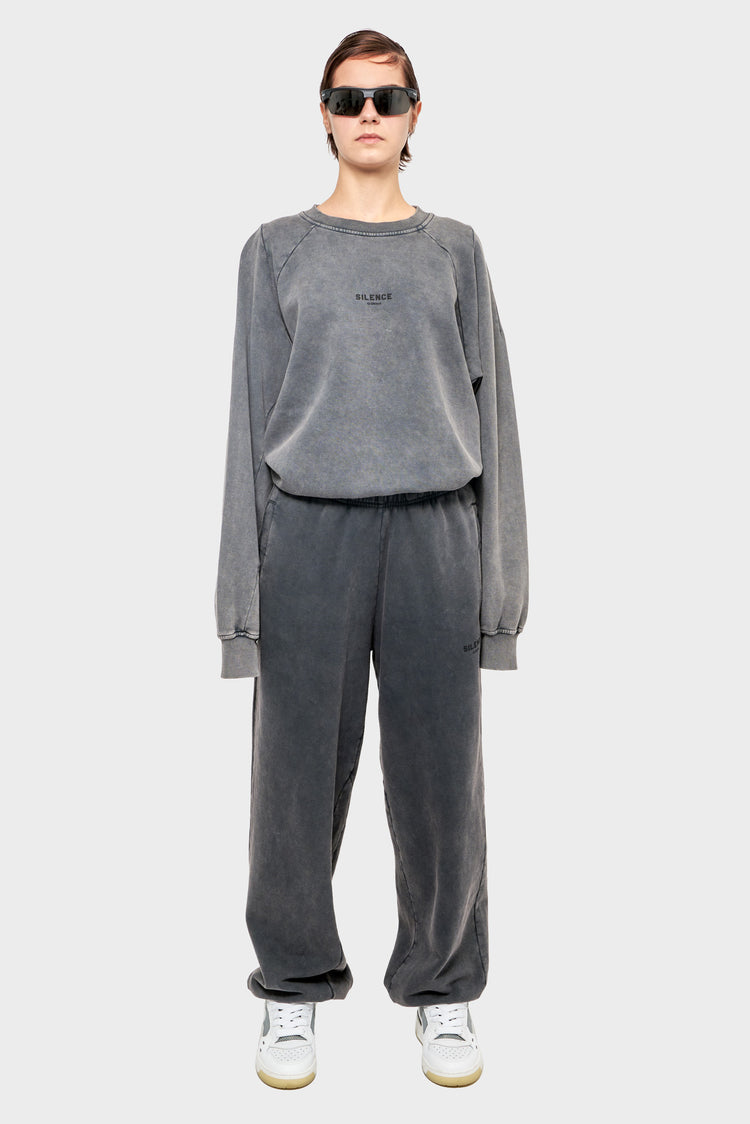damskie#@Spodnie REGULAR SWEAT szare
