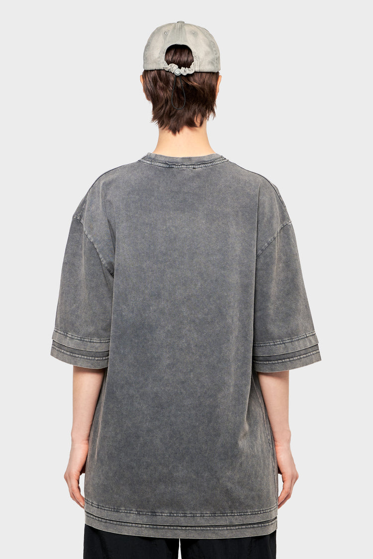 damskie#@Koszulka LAYERED TEE ciemnoszara