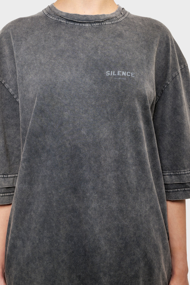 Koszulka LAYERED TEE ciemnoszara